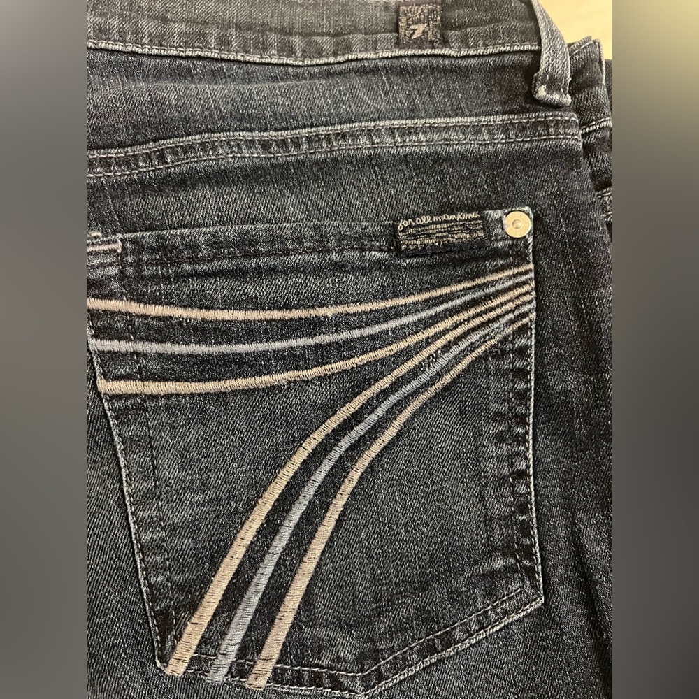 7 For All Mankind Indigo Flare Jeans